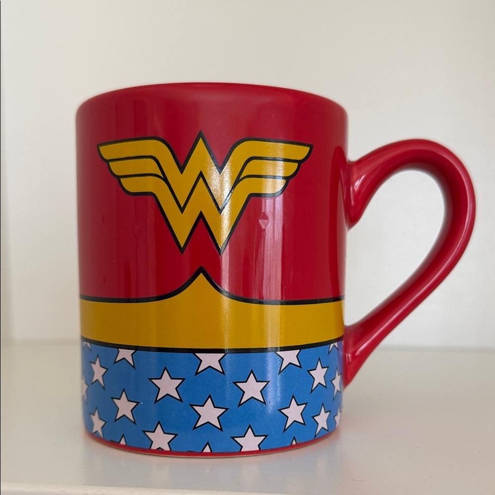DC Comics Wonder Woman Red and Yellow Mug
